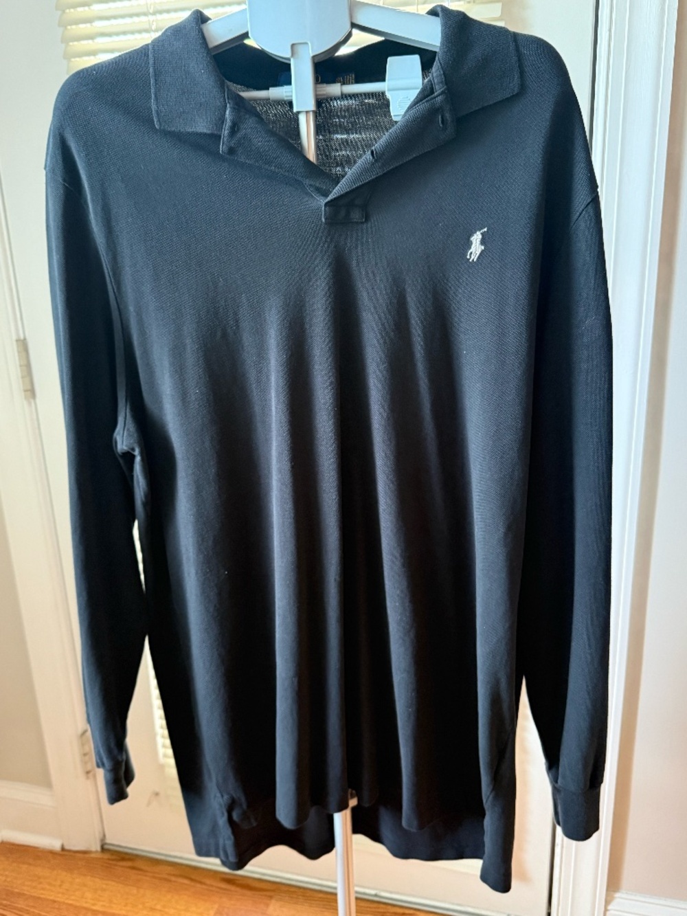 Polo Ralph Lauren Classic Fit Black Long Sleeve Polo Shirt Men’s XXL